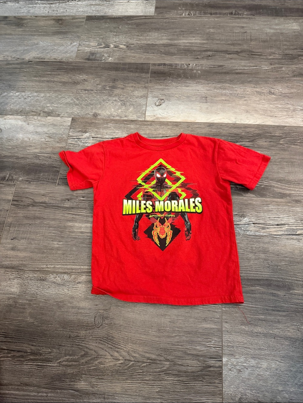 Marvel Miles Morales Red Kids Graphic Tee
